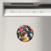 群衆 – 冷蔵庫用マグネット。 マグネット (インサイチュ (食洗機))