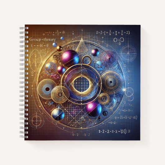 群論と幾何学的抽象 ノートブック (正面)