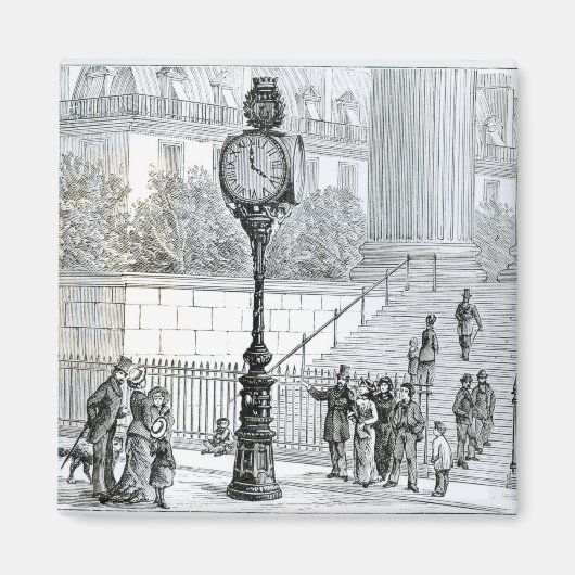 群集は時計が飛行風を帯びている マグネット (正面)