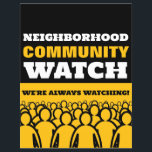 群集デザイン、Neighborhood Watch Community 警告's チラシ<br><div class="desc">群衆デザイン、近所の時計警告コミュニティのチラシのビジネスカードストア。</div>