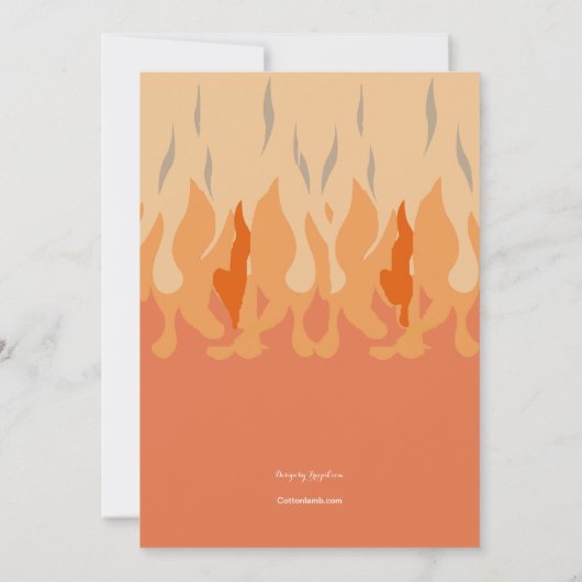 群集プレジャーバーベキュー招待状 招待状 (裏面)