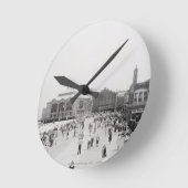 群集 ラウンド壁時計 (傾斜)