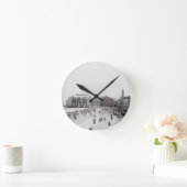 群集 ラウンド壁時計 (ホーム)