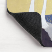 群鶴図屏風(部分)、其一クレーン(詳細)、キイツ マウスパッド (コーナー)