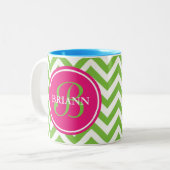 羨望の緑 ツートーンマグカップ (正面左)