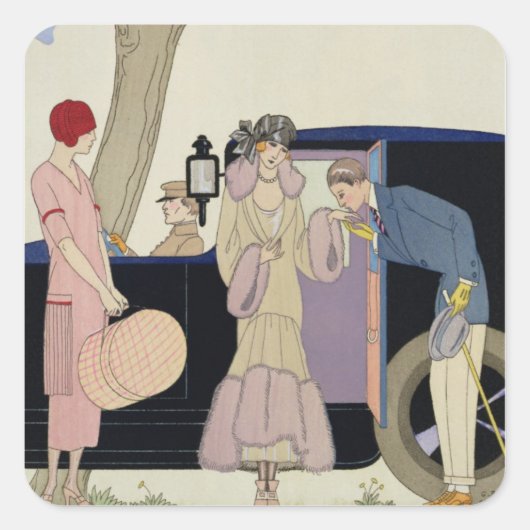 羨望， 1914 (ポチョワールプリント) スクエアシール (正面)