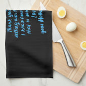 義おもしろい理の娘に義親愛理の娘 キッチンタオル (四つ折り)