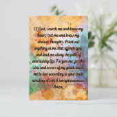 義のための祈りの言葉2フラットグリーティングカード カード (スタンド正面)