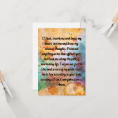 義のための祈りの言葉2フラットグリーティングカード カード (正面/裏面インサイチュ)