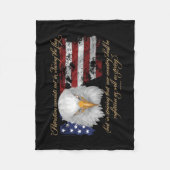 義の愛国心 フリースブランケット (正面)