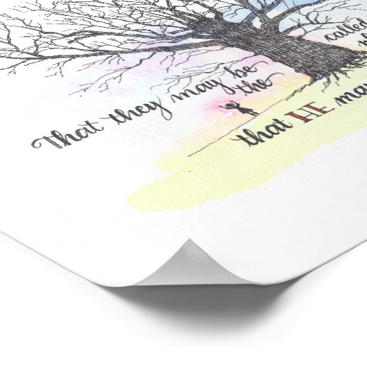 "義の木" - Wall Art ポスター (角)