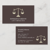 義モダン務弁護士名刺作成 名刺 (正面/裏面)