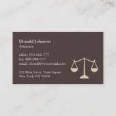 義モダン務弁護士名刺作成 名刺 (裏面)