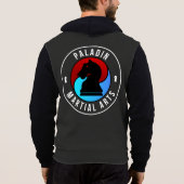 義侠の士の完全なジッパーのフード付きスウェットシャツ パーカ (裏面)