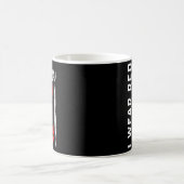 義兄のためのハートリボン ハート病啓発 コーヒーマグカップ (中央)