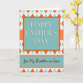 義兄の日デザインアーガイル カード (黄色い花)