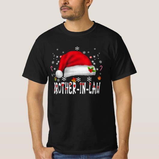 義兄サンタクリスマスファミリーマッチングパジャマ Tシャツ (正面)