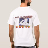 義務のために報告しないで下さい Tシャツ (裏面)