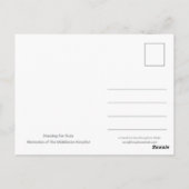 義務のために服を着ているミドルセックスの病院のナース ポストカード (裏面)