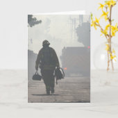 義務は挨拶状を呼びます カード (黄色い花)