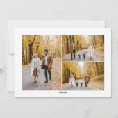 義務的なホリデーカードおもしろいクリスマスフォトカード シーズンカード (裏面)