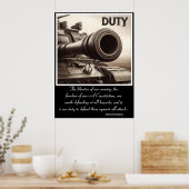 義務：ウォッ静かチャー ポスター (キッチン)