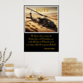 義務：落ちた砂の中の鳥 ポスター (キッチン)