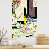 義太夫将軍の切腹1880年 ポスター (キッチン)