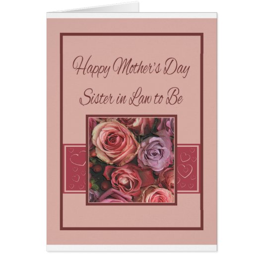 義妹が母の日に幸せになるバラカード (正面)