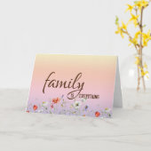 義妹誕生日フローラ縁ど カード (黄色い花)