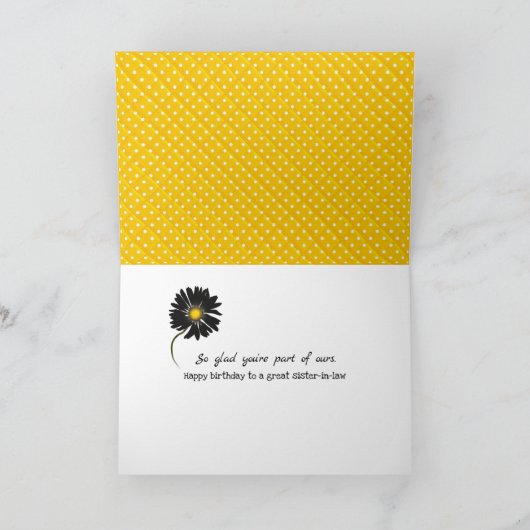 義姉の誕生日 カード (内部)