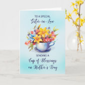 義姉カップ恵み花母の日 カード (黄色い花)