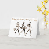 義姉祝の誕生日楽しむ! カード (黄色い花)