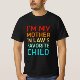 義母から可愛がられていると自慢げな面白パパ・ママギフト Tシャツ