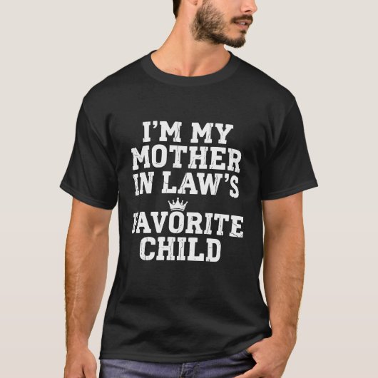 義母から可愛がられる私 冗談めいた義理の家族グッズ Tシャツ (正面)