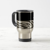 「義母が大好き」まばゆいゼブラプリント トラベルマグ (正面左)