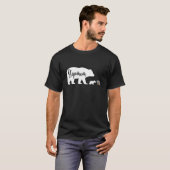 義母が自閉症に関する認識愛支援家族を担う Tシャツ (正面フル)