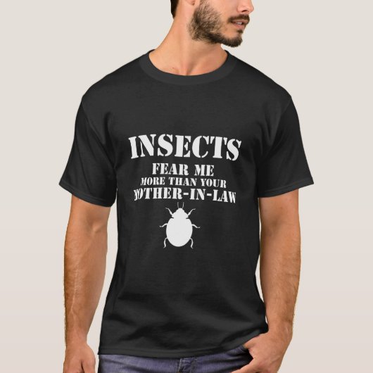 義母さんよりも私を怖がる虫たち Tシャツ (正面)