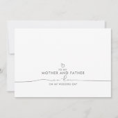 義母と義父のメッセージ結婚に (正面)