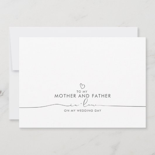 義母と義父のメッセージ結婚に (正面)