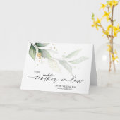 . .義母に花嫁からの贈り物 カード (黄色い花)