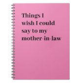 義母に言いたいことは ノートブック (正面)