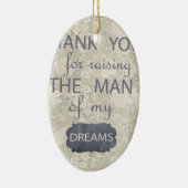 義母のための完全なギフト セラミックオーナメント (右)