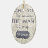 義母のための完全なギフト セラミックオーナメント (左)