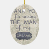 義母のための完全なギフト セラミックオーナメント (正面)