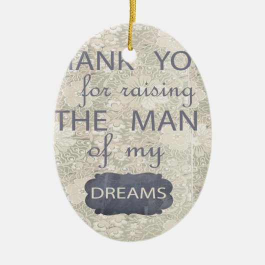 義母のための完全なギフト セラミックオーナメント (正面)