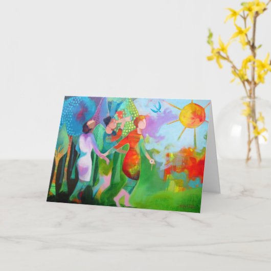 義母のグリーティングカードの旅 カード (黄色い花)