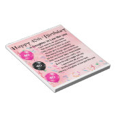 義母の娘の詩 – 40歳の誕生日 ノートパッド (アングル)