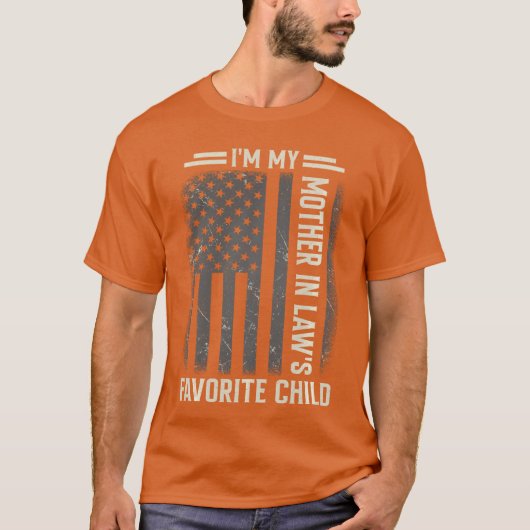 義母の推し子 アメリカ国旗 母 Tシャツ (正面)