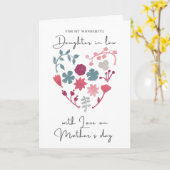 義母の日の母の日の幸せな母の日 カード (黄色い花)